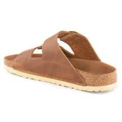 Birkenstock Cognac  sandal slip-in 1011073 Arizona Big Buckle Oiled Leather