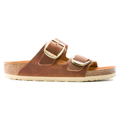 Birkenstock Cognac  sandal slip-in 1011073 Arizona Big Buckle Oiled Leather