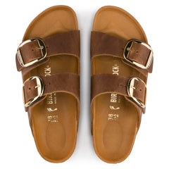 Birkenstock Cognac  sandal slip-in 1011073 Arizona Big Buckle Oiled Leather