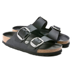 Birkenstock Sort dame sandal slip-in 1011075 Arizona Big Buckle Oiled Leather