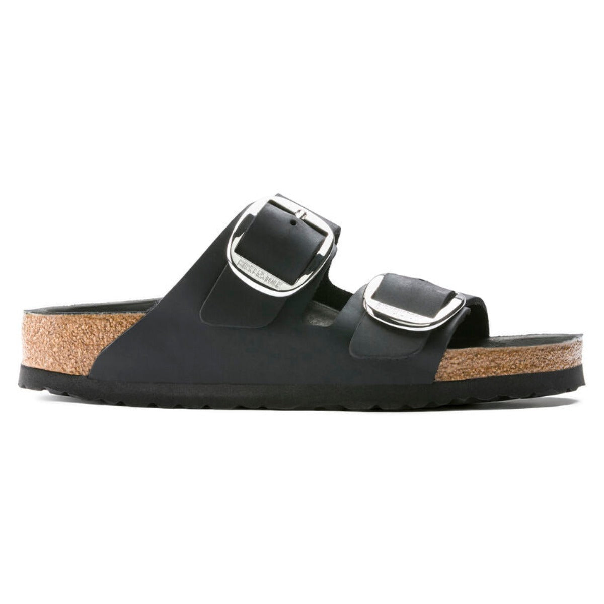 Birkenstock Sort dame sandal slip-in 1011075 Arizona Big Buckle Oiled Leather