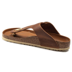 Birkenstock Brun damesandal slip-in 1018745  Gizeh Big Buckle.