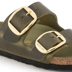 Birkenstock Grøn damesandal slip-in 1024130 Arizona Big Buckle