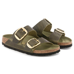 Birkenstock Grøn damesandal slip-in 1024130 Arizona Big Buckle