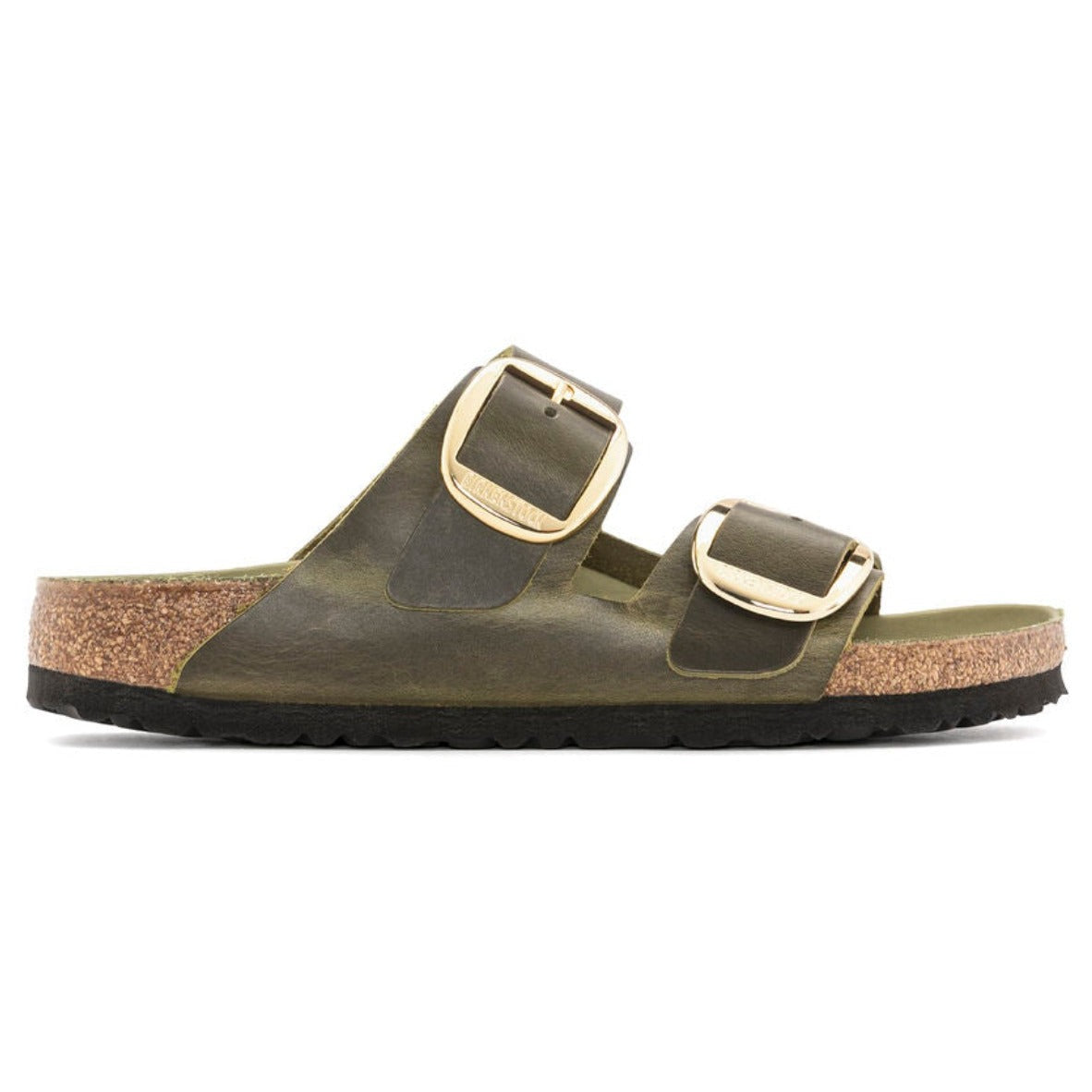 Birkenstock Grøn damesandal slip-in 1024130 Arizona Big Buckle