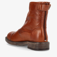 Shoedesign Copenhagen cognac kort damestøvle DAHLIA S212-1006