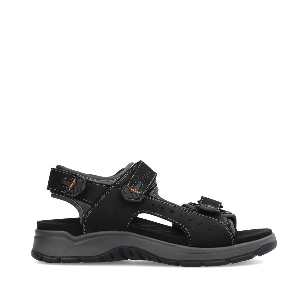 Rieker Sort herresandal 26951-00