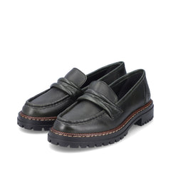 Rieker Grøn loafers damesko 52050-55