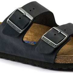 Birkenstock Sort damesandal slip-in Arizona SFB 0752483 Arizona Soft Footbed