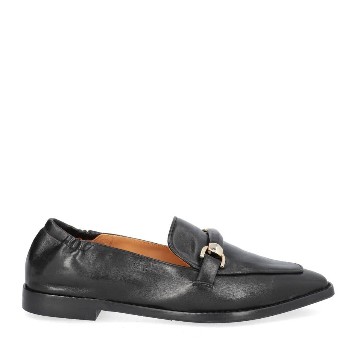 Billi Bi Sort loafers i sort glat skind A5510