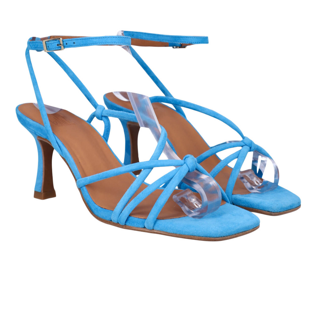 Sæson Droop Modtager maskine Billi Bi i lyse Blå sandal med hæl A2061 – zjoos-kolding