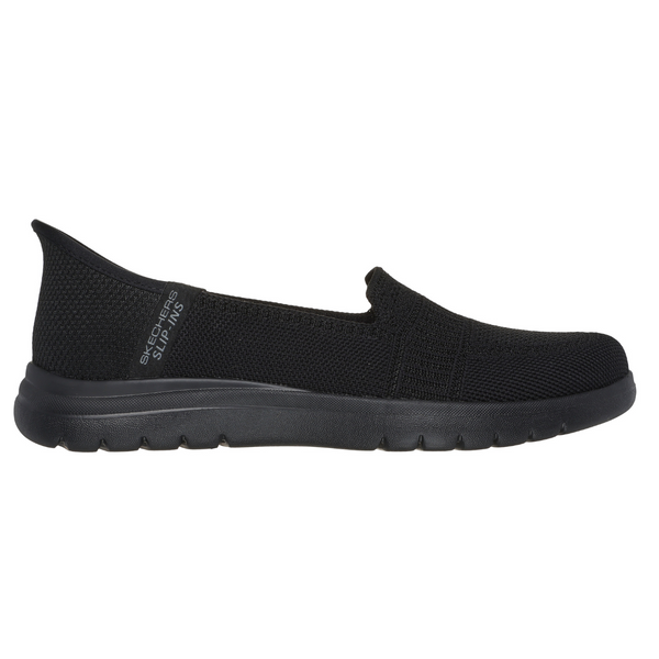 Skechers Sort flade damesko 138181 Slip-ins: On-The-Go Flex - Camellia