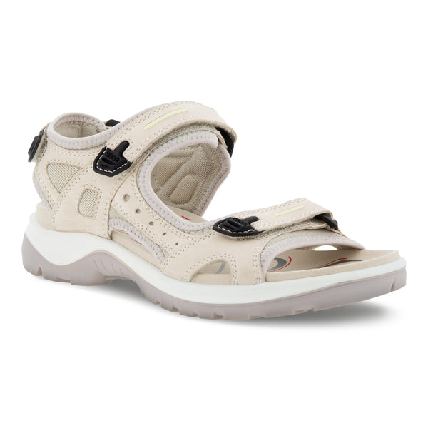 ECCO Beige damesandal med lav hæl 069563 OFFROAD