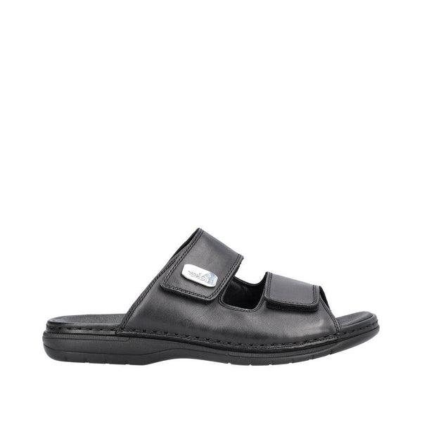 Rieker Sort herresandal 25590-00