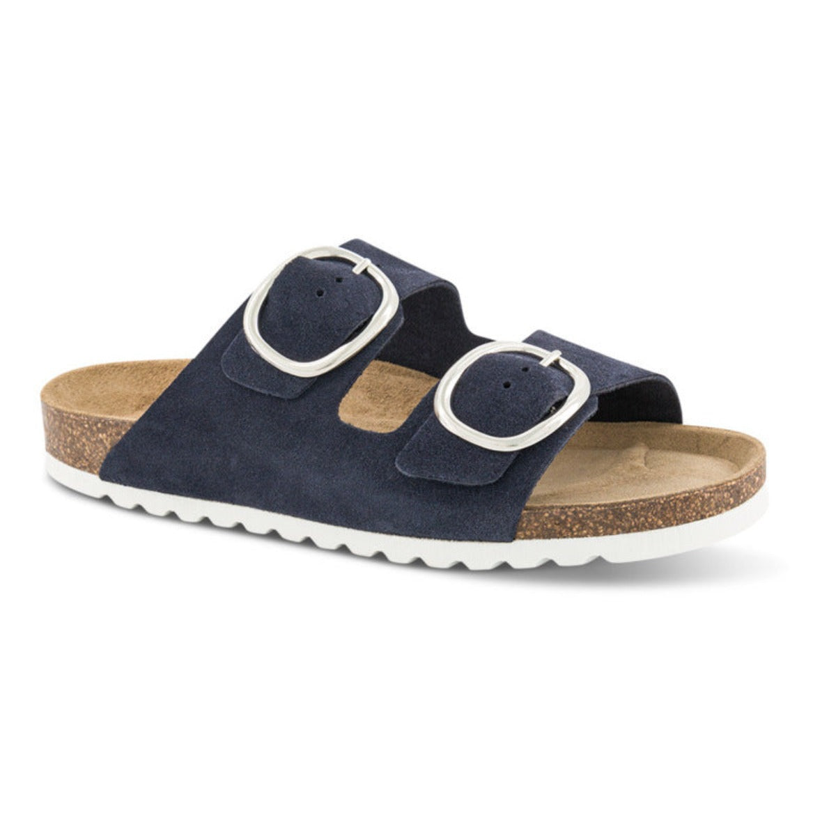 B&Co Blå dame bio-sandal slip-in 11764