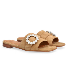 Fransi Natur damesandal slip-in A4097-055