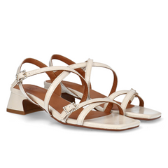 Billi Bi Beige damesandal med hæl A4242-263