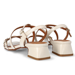 Billi Bi Beige damesandal med hæl A4242-263