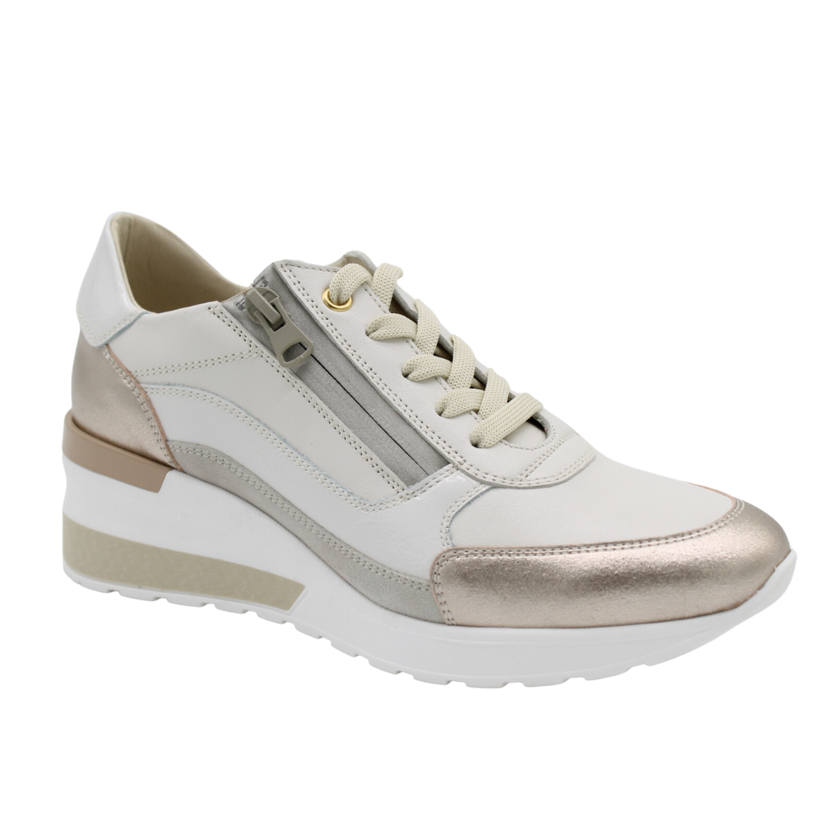 DL Sport Beige med rosa metallic på snuden og hælen 5673