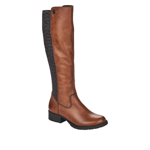 Rieker Brun lang damestølve Z9591-22